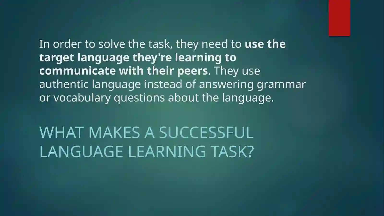 Thelanguage learning task: TBL, CBL, PBL 3