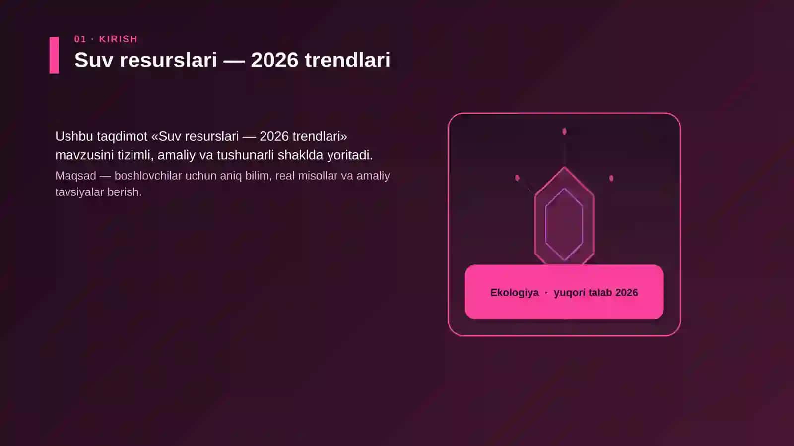 Suv resurslari — 2026 trendlari 3