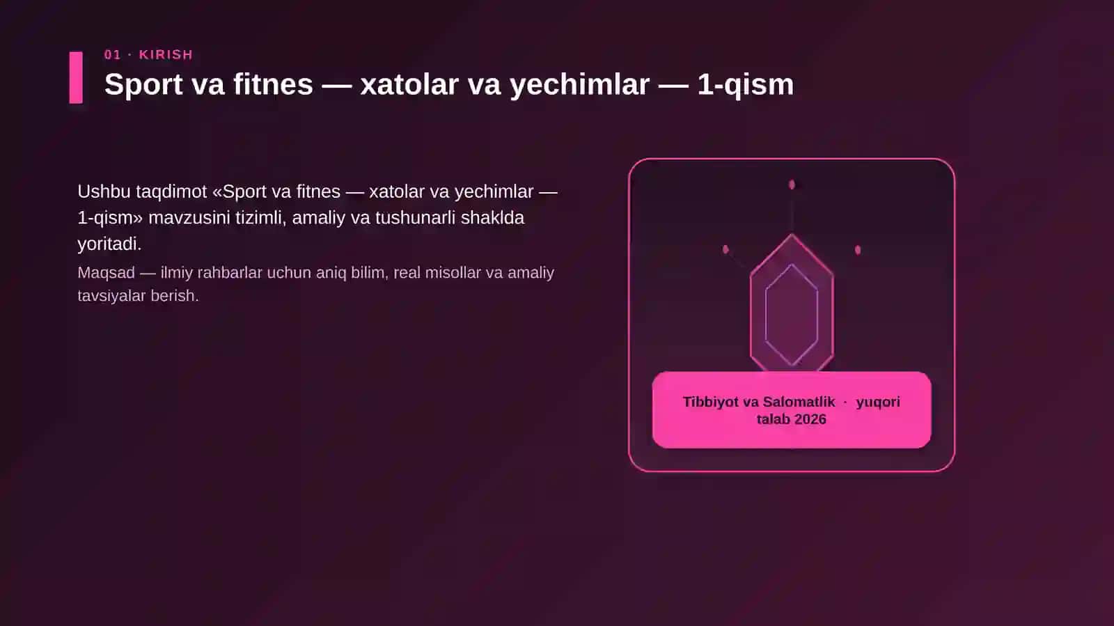 Sport va fitnes — xatolar va yechimlar — 1-qism 3