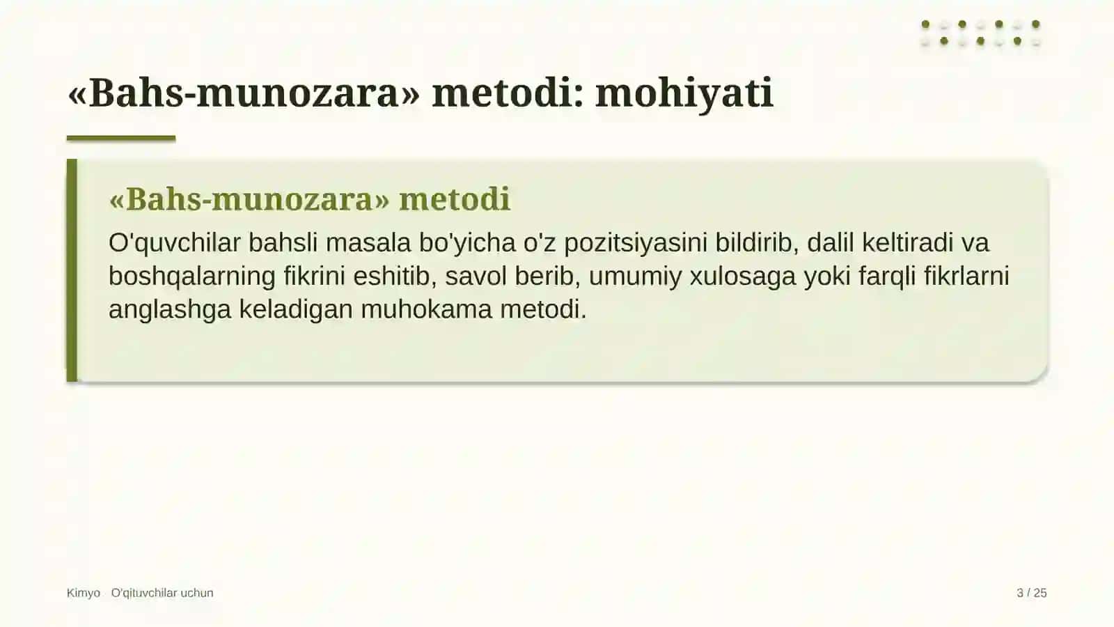 kimyo darslarida bahs munozara metodidan foydalanish 2087 3