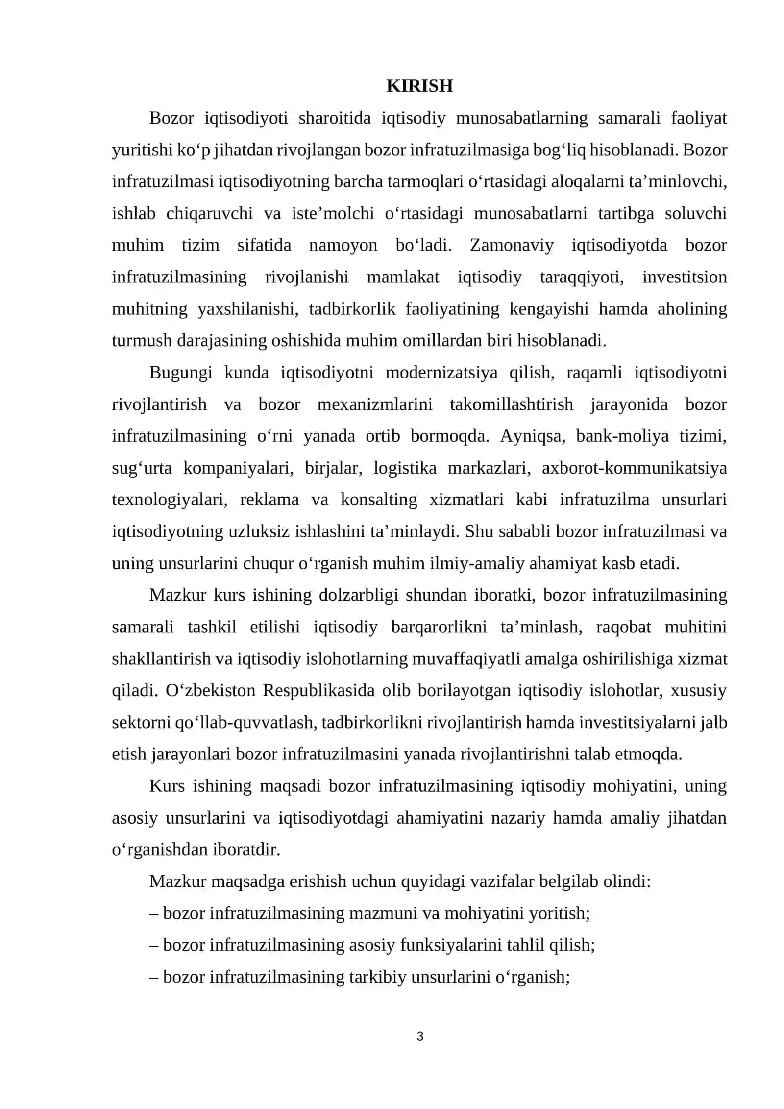 BOZOR INFRATUZILMALARI VA UNING UNSURLARI 3