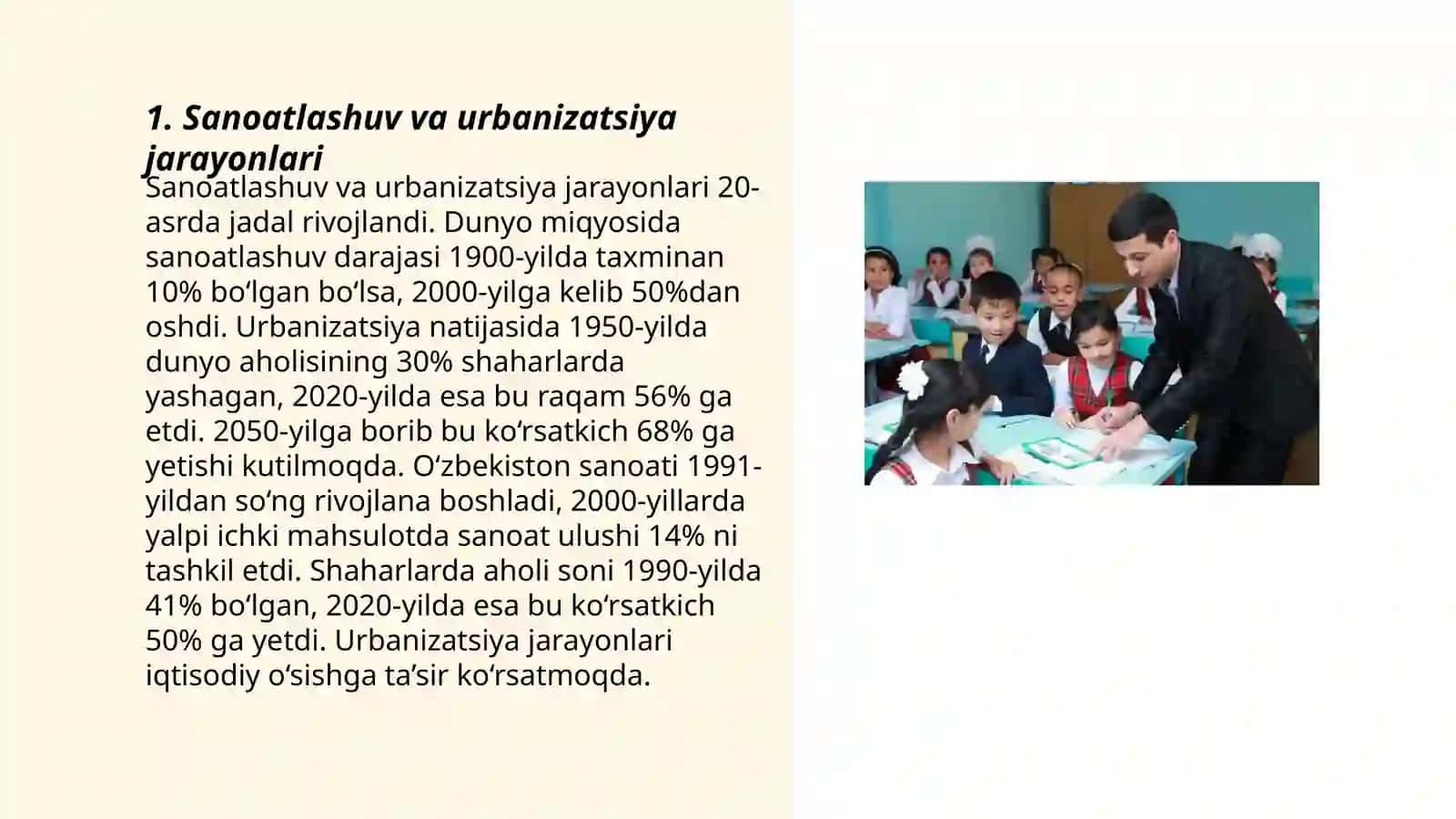 O'zbekistonda shaharlar hududiy tizimlarining shakllanish va rivojlanish muammolari 3