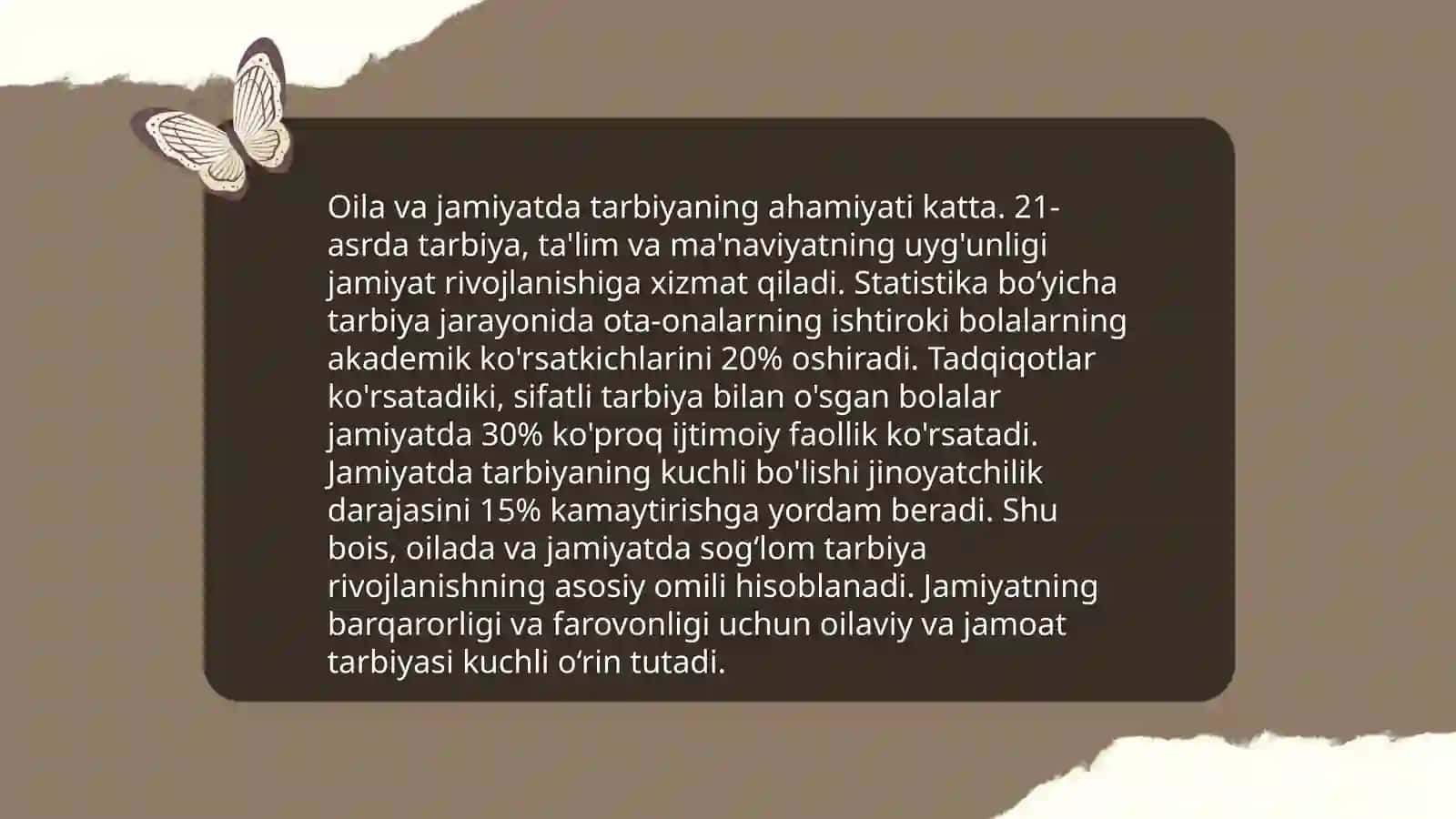 Jamiyatda tarbiyaviy jarayonlarni tashkil etish asoslari va yo'nalishlari 3