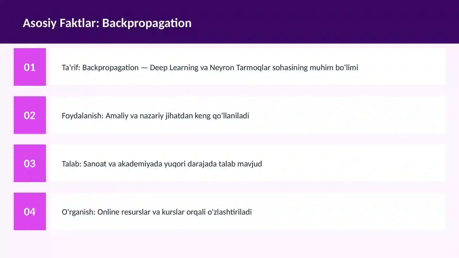 AI | DEEP LEARNING VA NEYRON TARMOQLAR 3