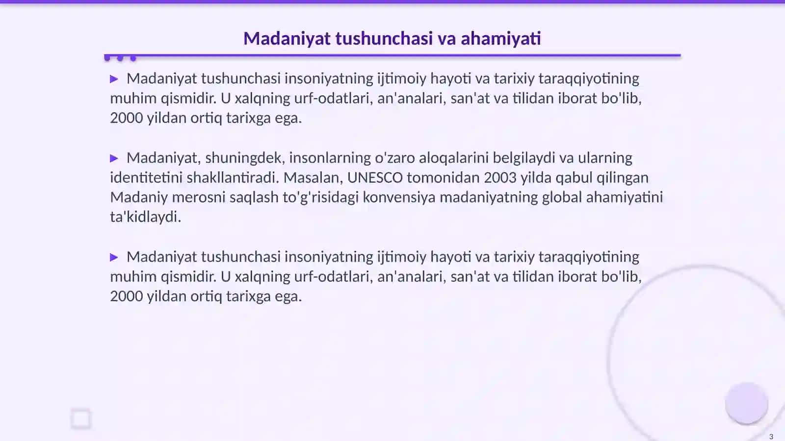 Dunyo xalqlari madaniyatidagi umumiylik va farqlar 3