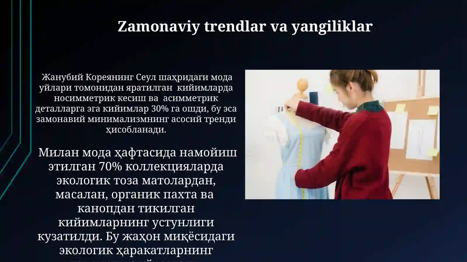 Turli bichimdagi ayollar ko‘ylagini konstruksiyalash xususiyatlari 3