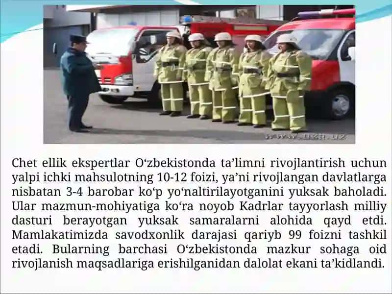 Hayot faoliyati xavfsizligi fanidan tayyorlagan MUSTAQIL ISHI 3