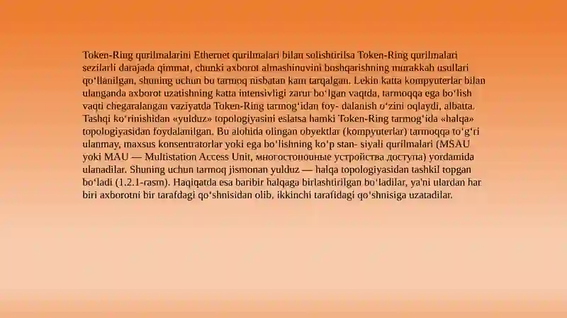 Token ring tarmog'i 3