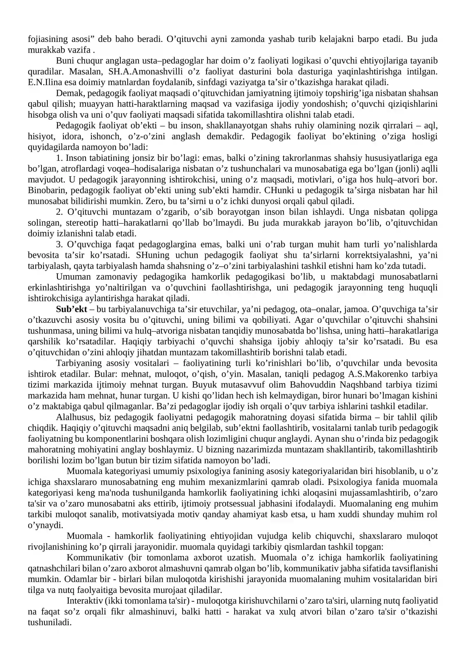 Pedagogik kasbi va uning vazifalari 3