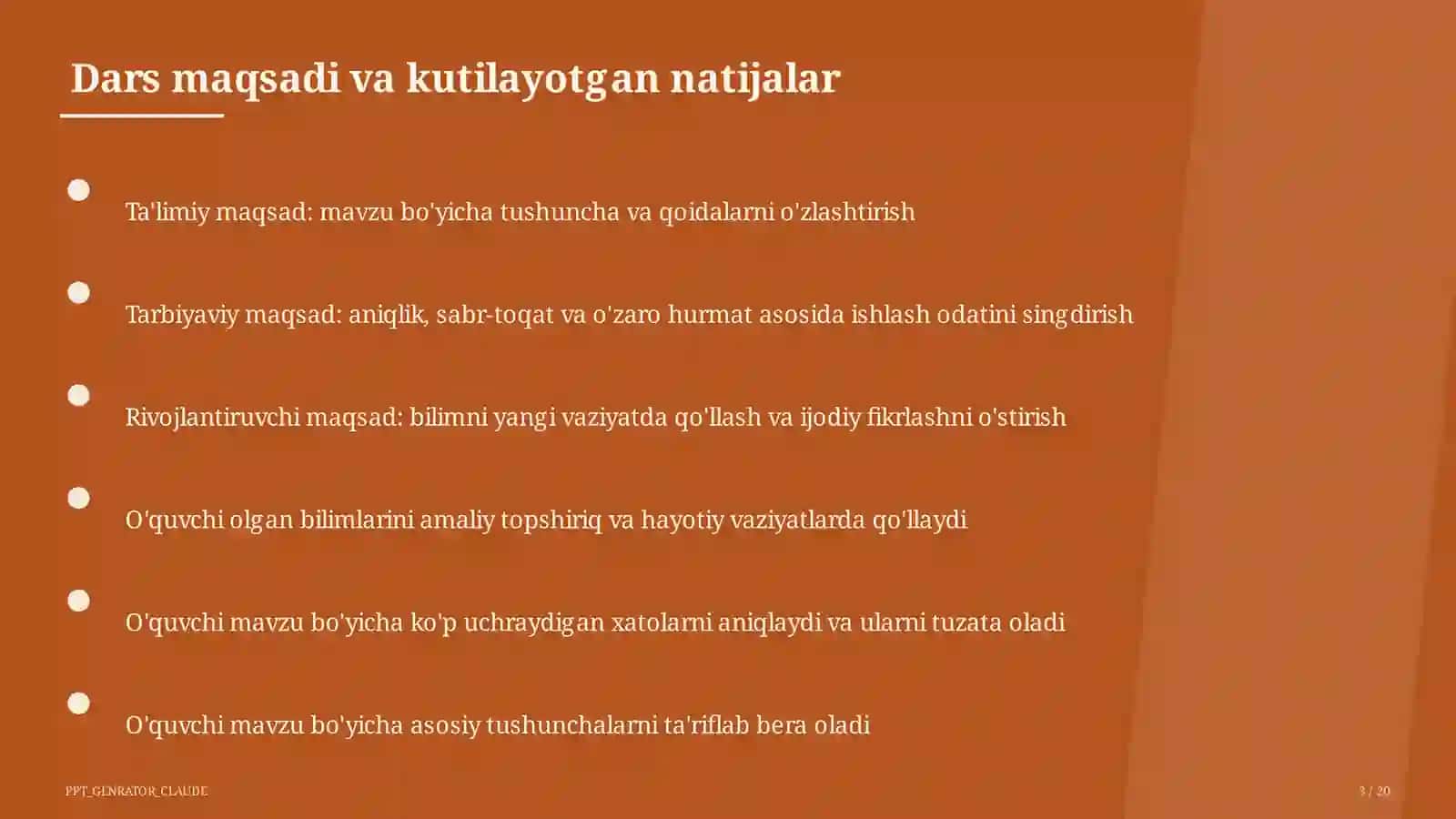 Dolzarb mavzular — maktab va o'qituvchilar 3