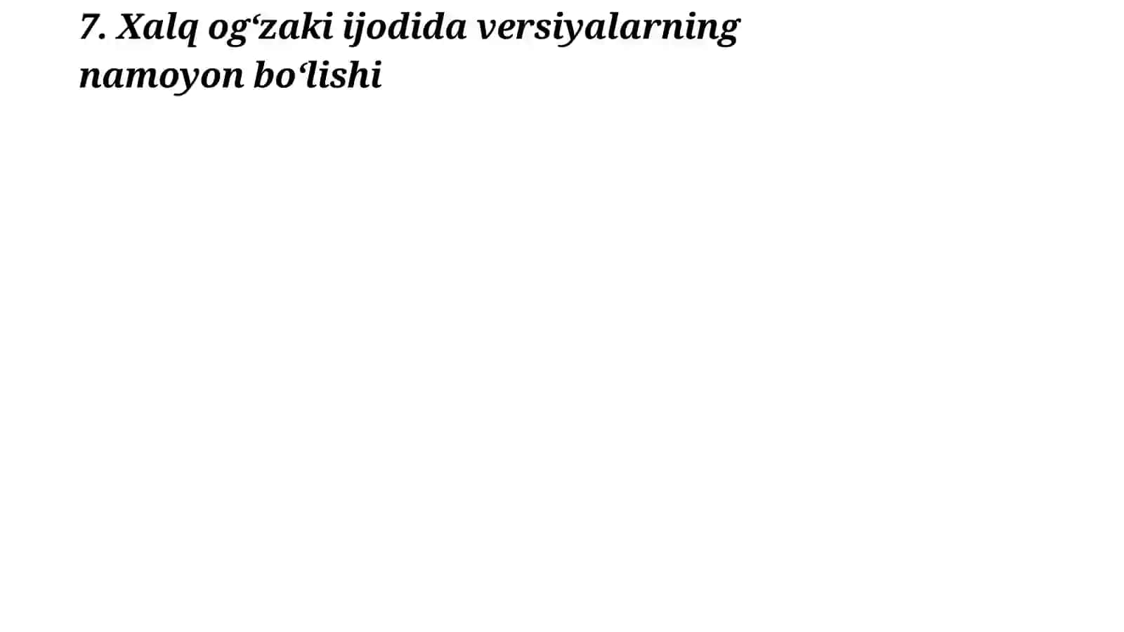 VERSIYA VA VARIATLILIKNING FARQLI JIHATLARI 3