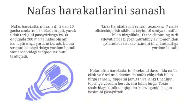 Nafas harakatlarini sanash 3