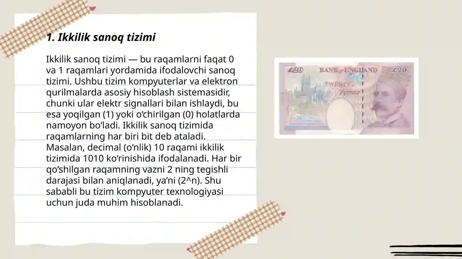 Ikkilik sanoq tizimi 3