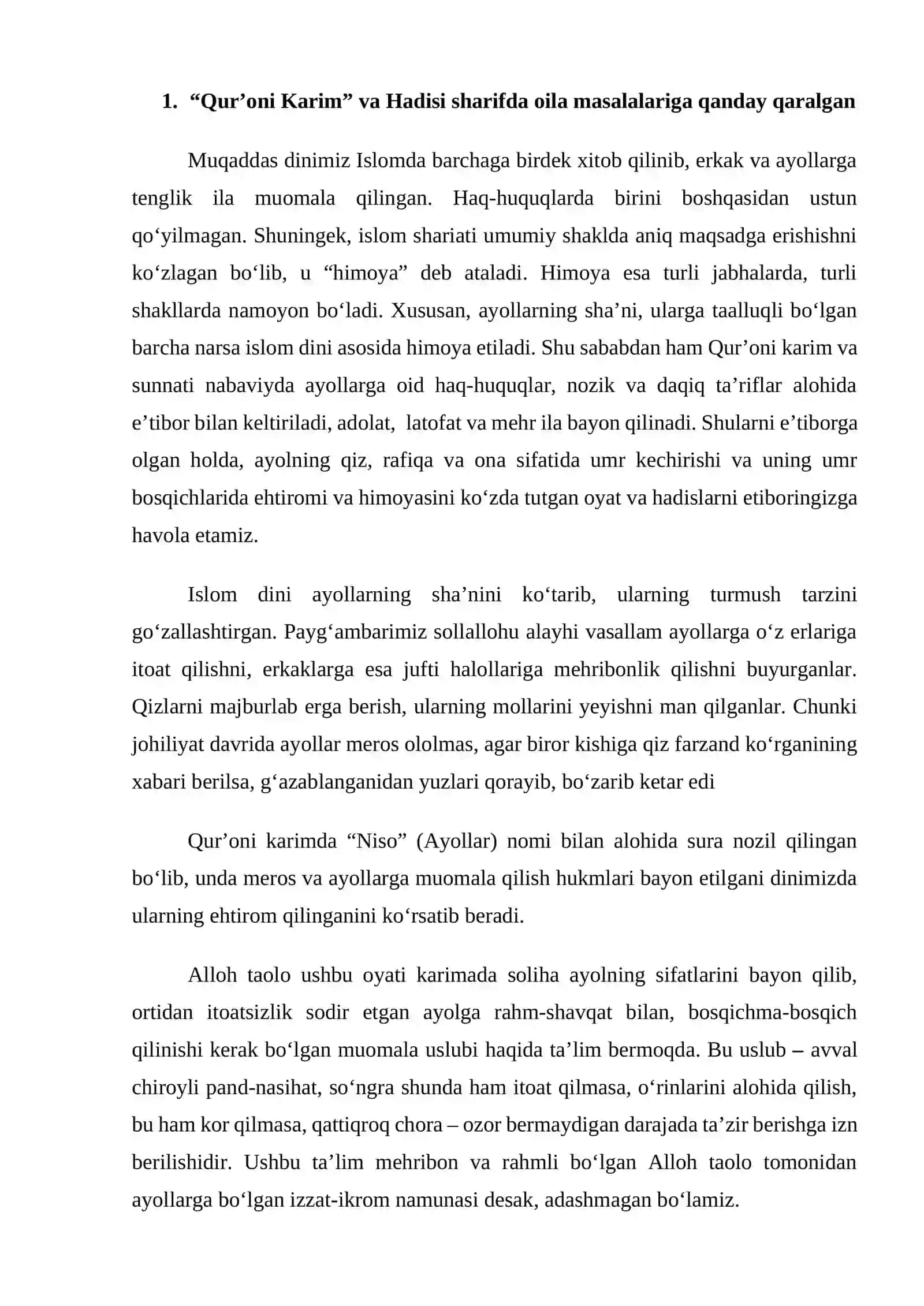 Qur’oni Karim va hadislarda oila tarbiyasining manbalari sifatida, Oʻrta asrlarda oila pedagogikasiga oid fikrlar 3