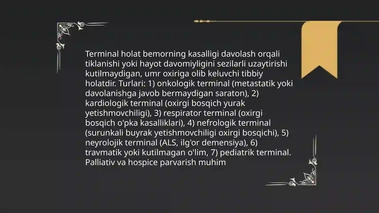 Terminal holatlar 3