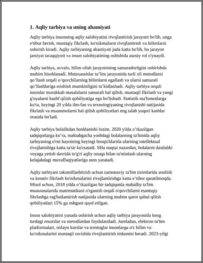 MAKTABGACHA TA'LIM YOSHIDAGI BOLALARGA AQLIY TARBIYA BERISH USUL VA VOSITALARI 3