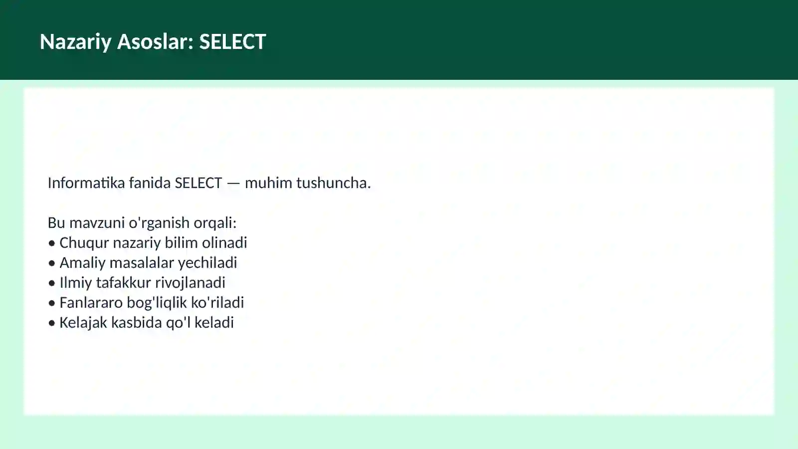 INFORMATIKA SQL 3
