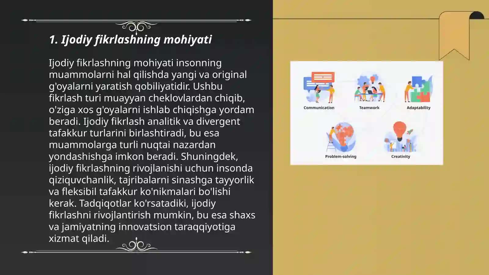 Ijodiy fikrlashning mohiyati 3