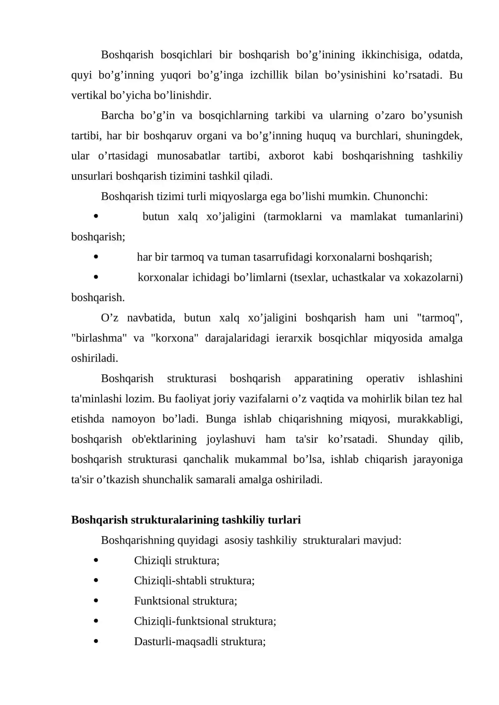 Boshqarishning tashkiliy strukturalari 3