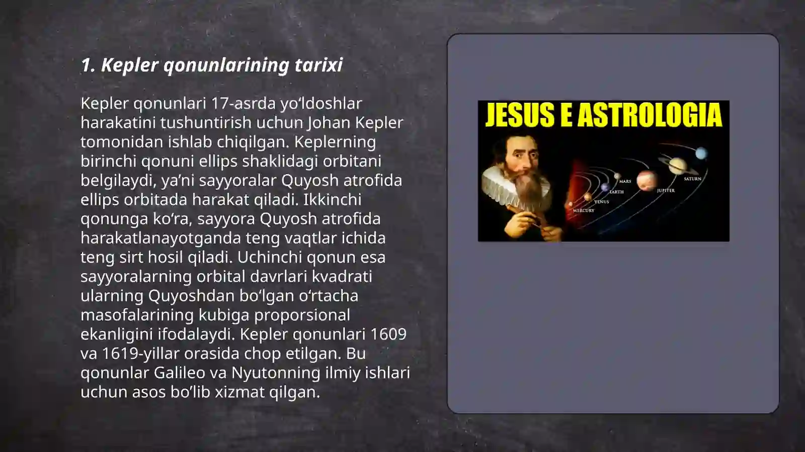 Kepler qonunlari 3