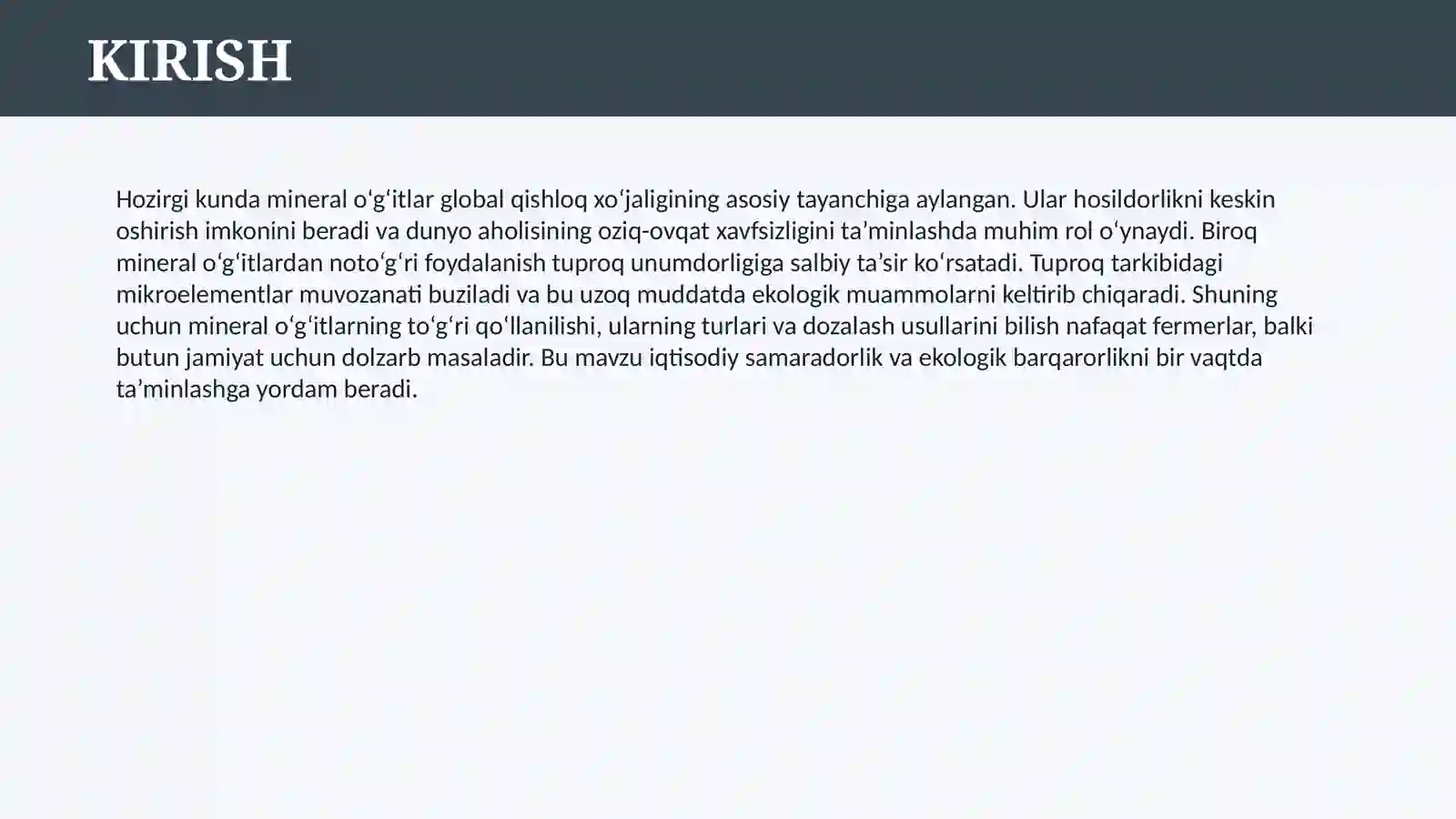 MINERAL O’G’ITLAR 3
