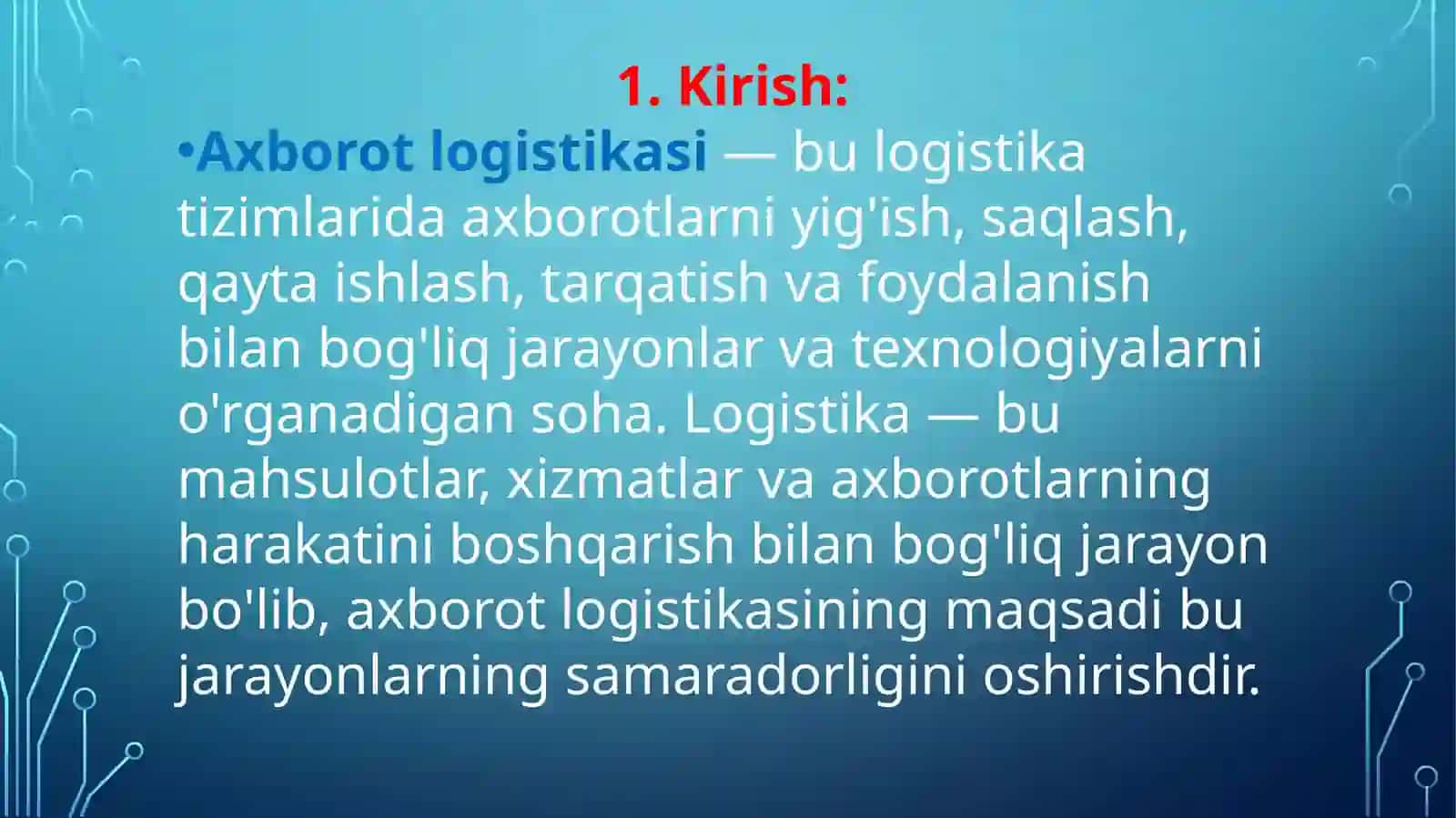 Axborot Logistikasi 3