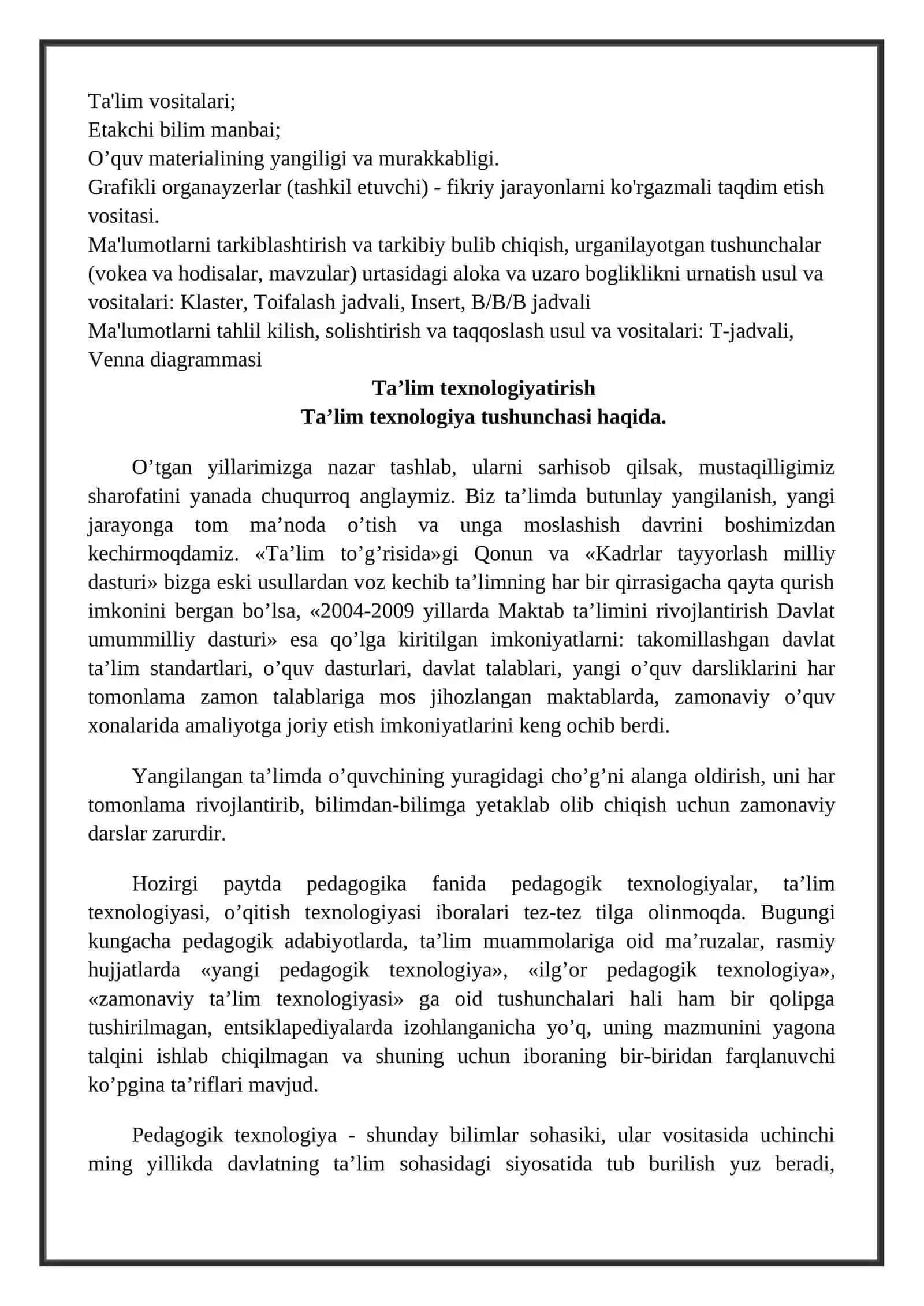 Ta'lim vositalari tarkibi 3