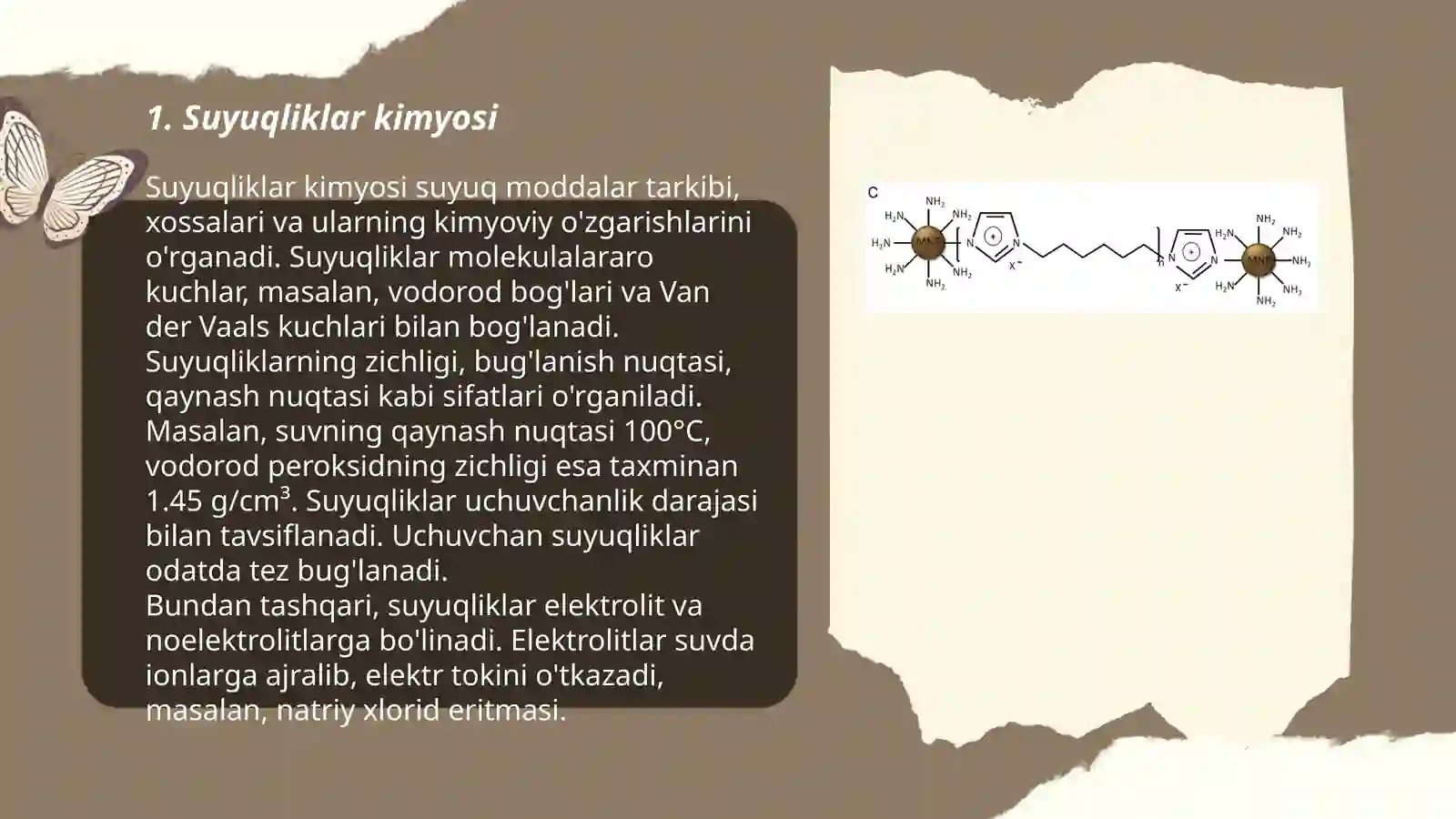 Suyuqliklar kimyosi 3