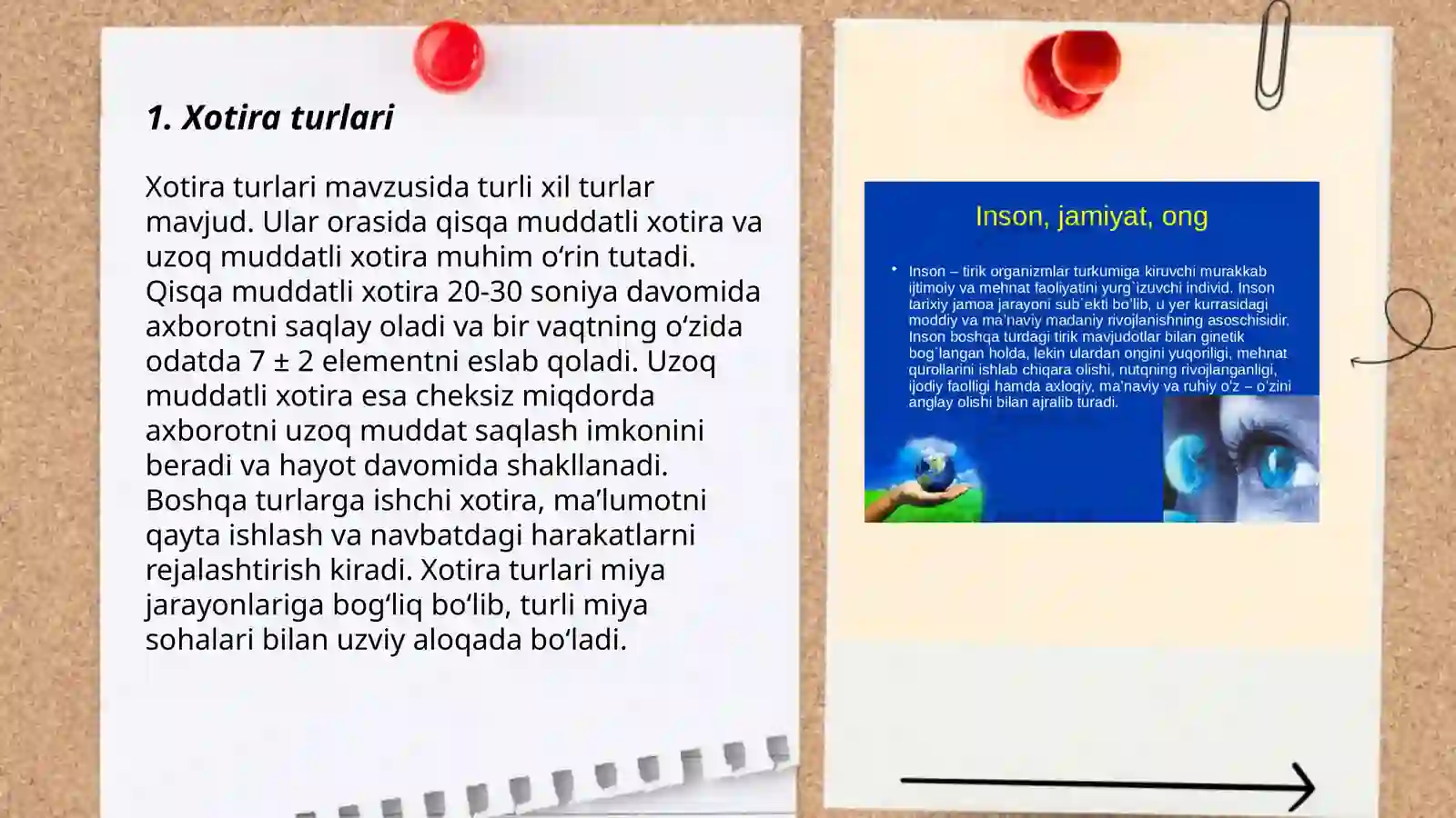 Xotira haqida tushuncha va uning nerv fiziologik faoliyati 3