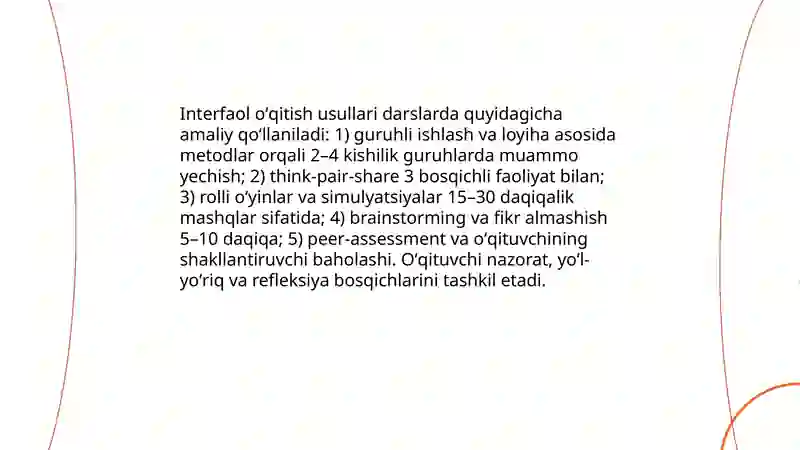 Interfaol oʻqitish metodlari 3