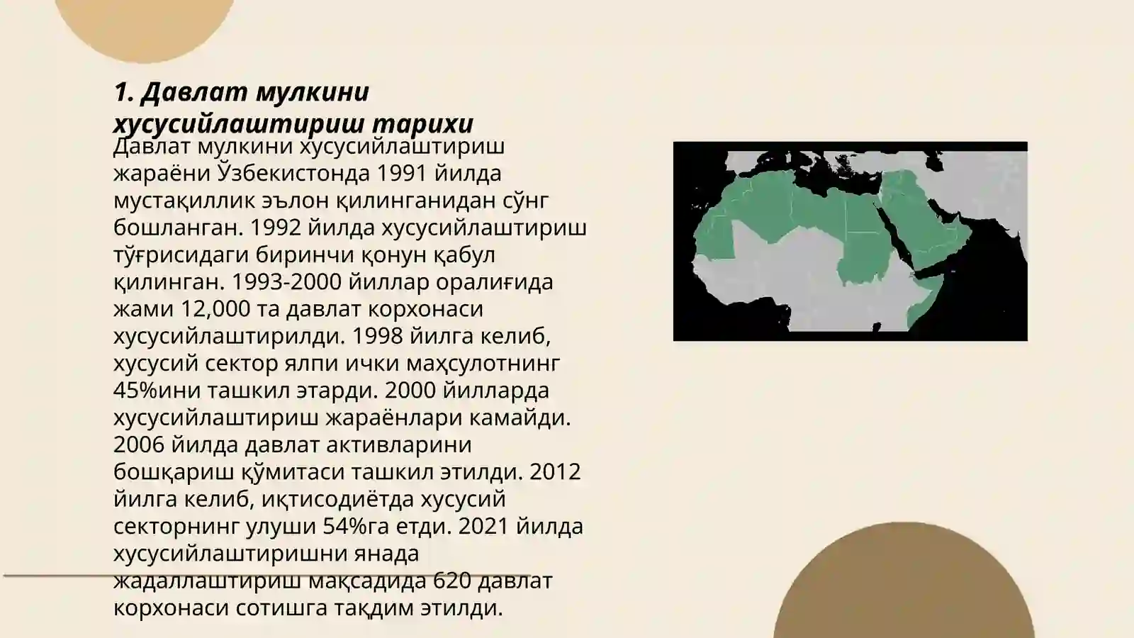 Давлат мулкини хусусийлаштириш 3
