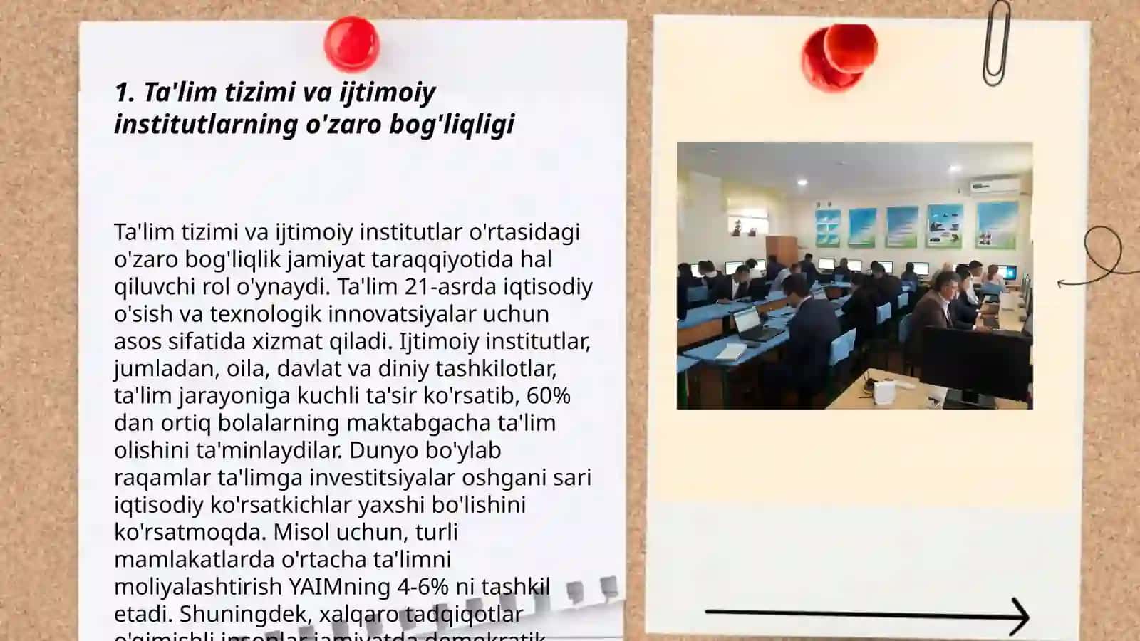 Ta'lim tizimi va ijtimoiy institutlarning o'zaro bog'liqligi 3