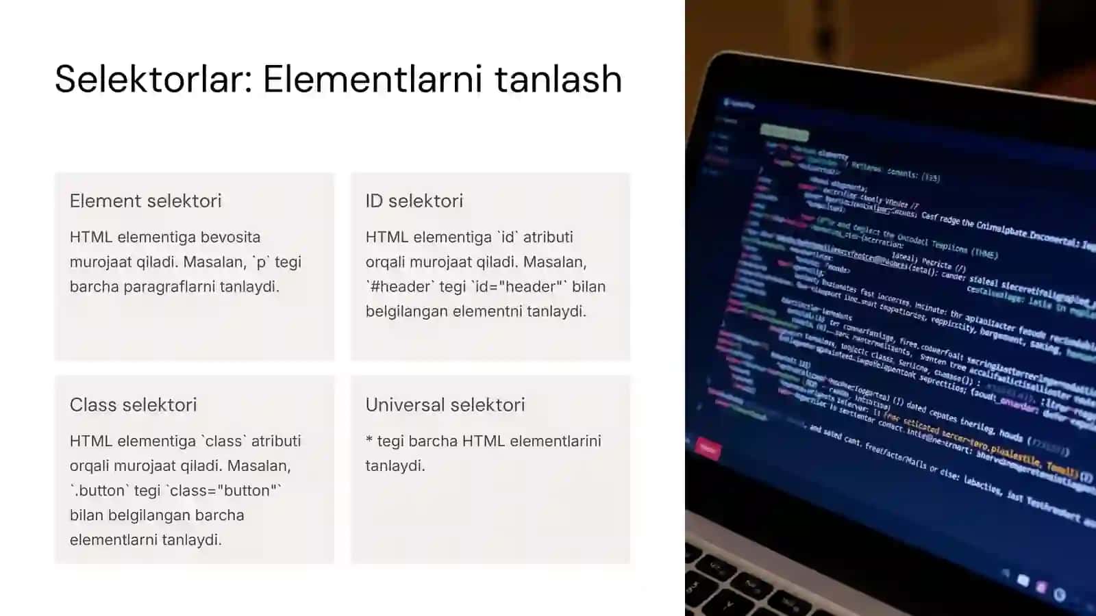 CSS Sintaksisi: Veb-saytlarni dizayn qilish uchun kuchli vosita 3