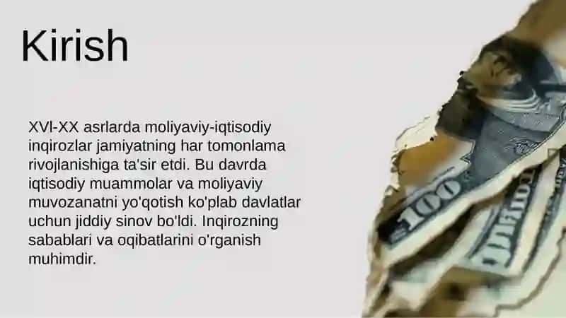 XVl-XX- asarlardagi moliyaviy -iqtisodiy inqirozlar 3
