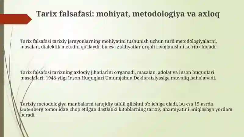 Tarix falsafasi 3