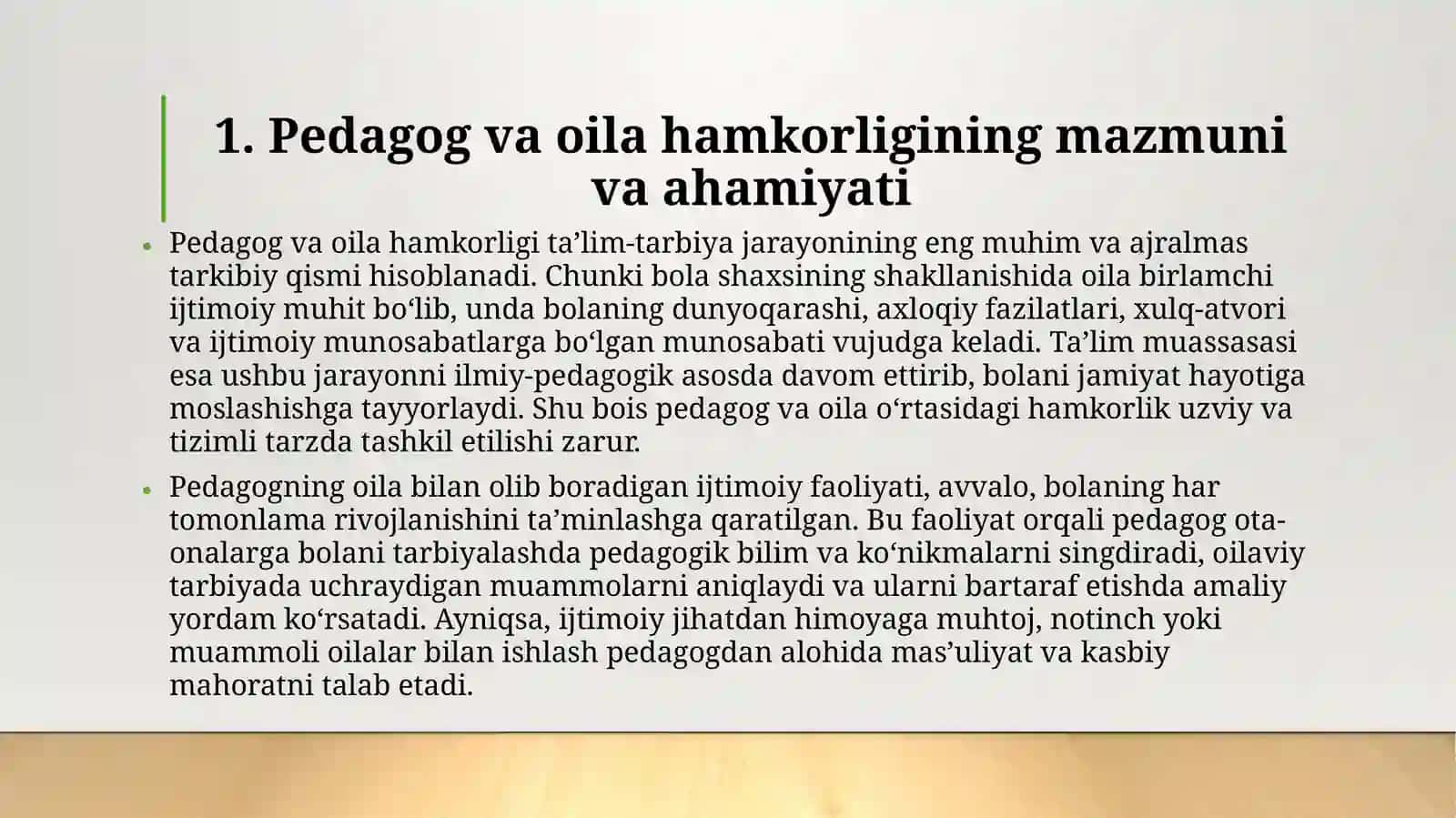 Pedagogning oila bilan olib boradigan ijtimoiy faoliyati 3