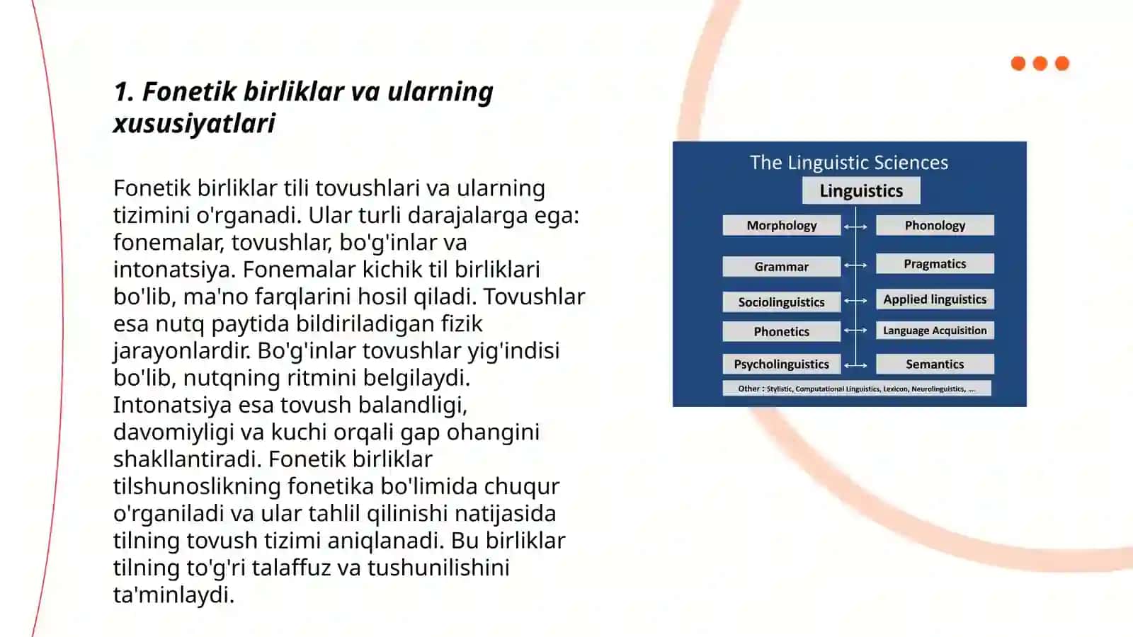 Fonetika tovush tizimi haqqidagi fan - Jasmina Eshmuratova 3
