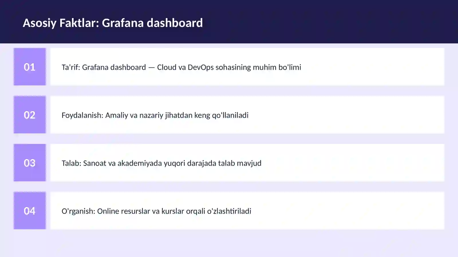 Grafana dashboard 3
