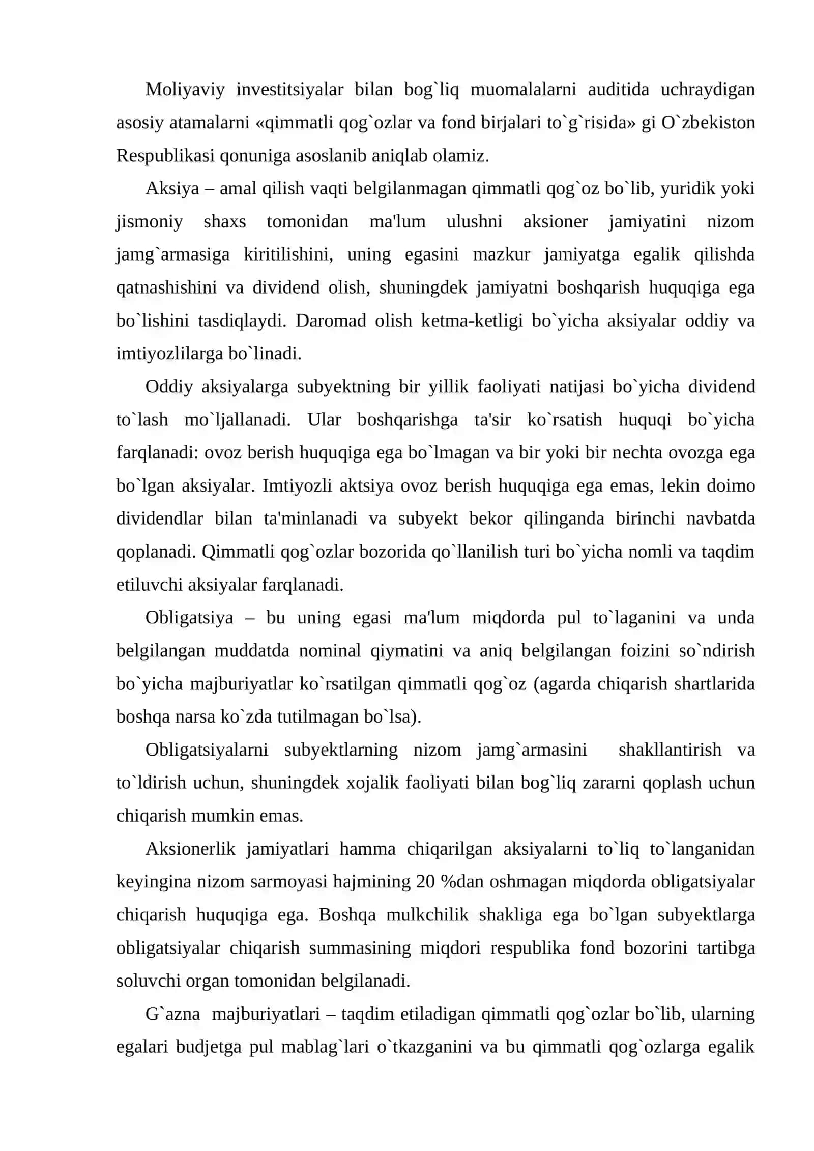 Moliyaviy invеstitsiyalar auditi 3