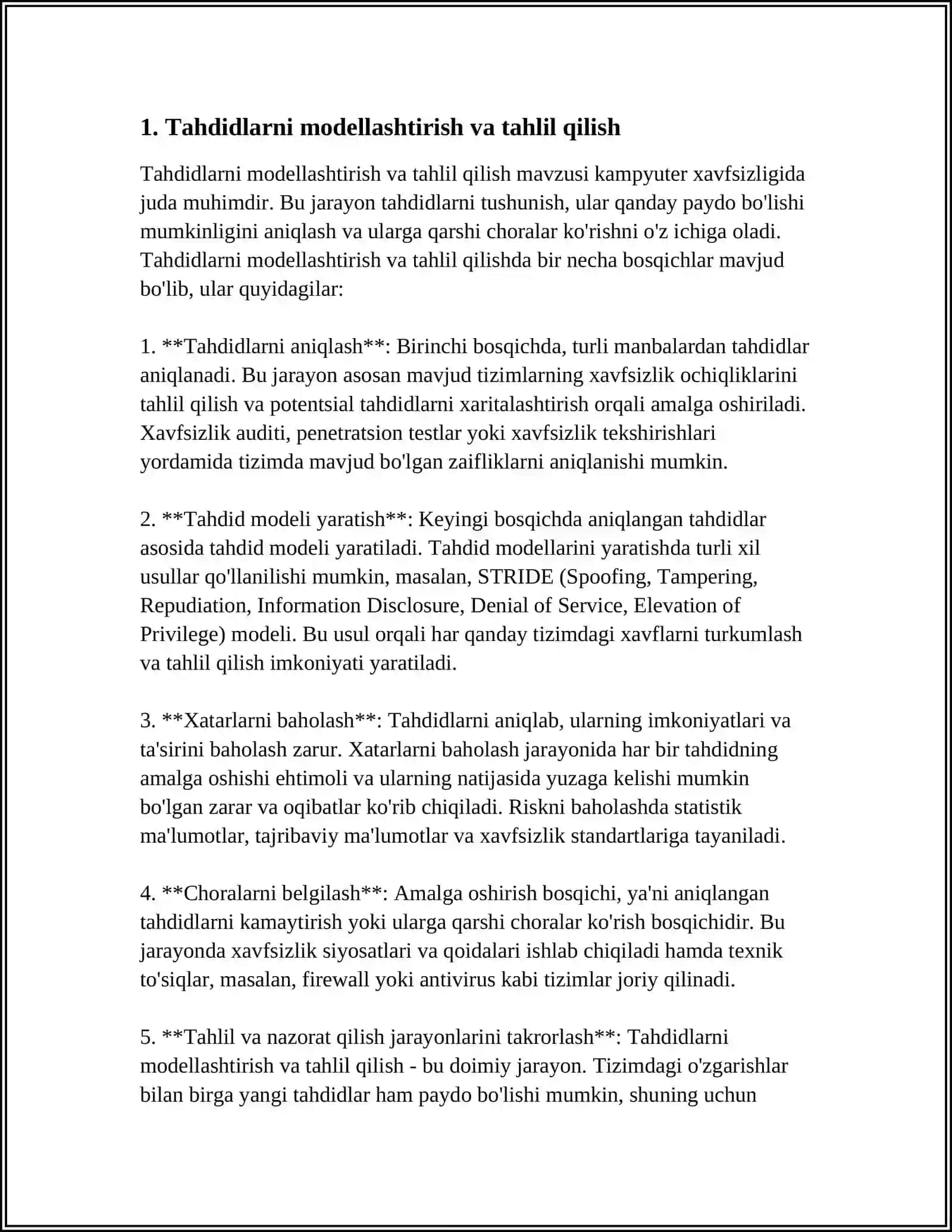 KAMPYUTER XAVFSIZLIGINI MODELLASHTIRISH 3