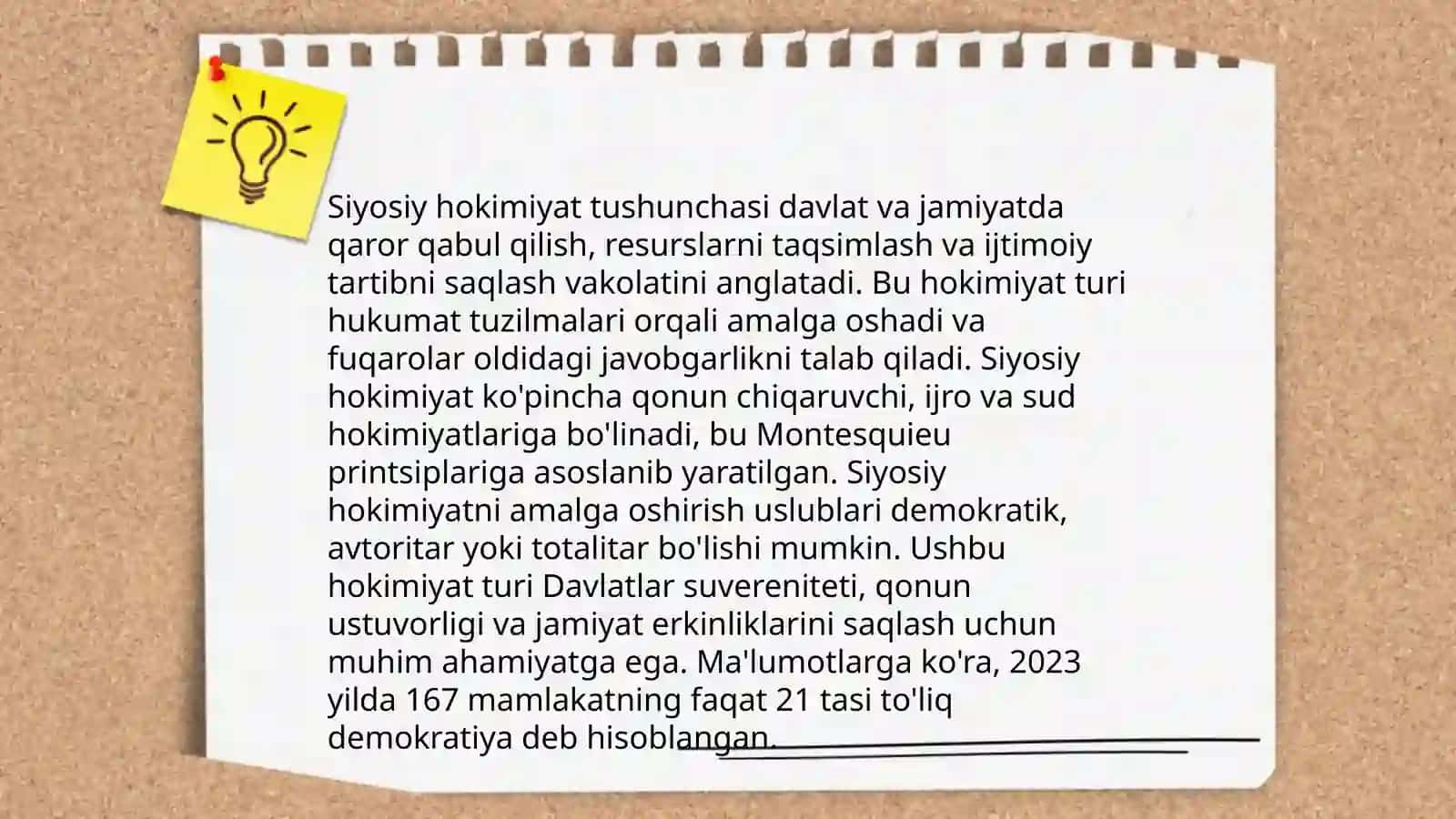 Siyosiy hokimiyatning tuzilishi va uning ichki tashkiloti sifatida 3
