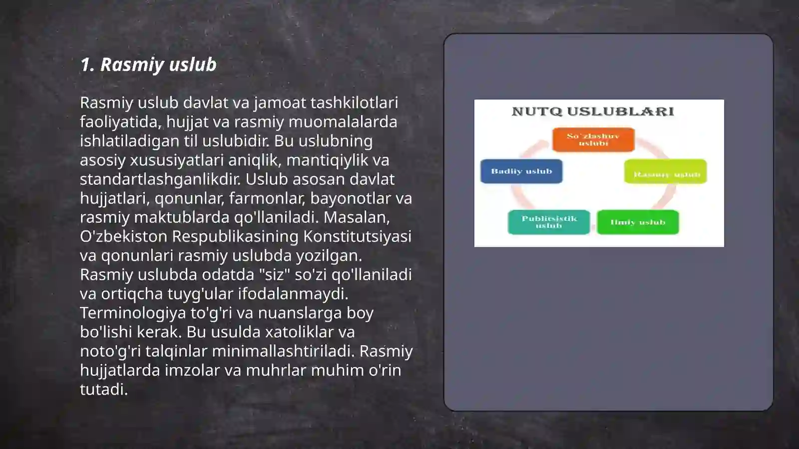 Nutqning uslubiy turlari 3