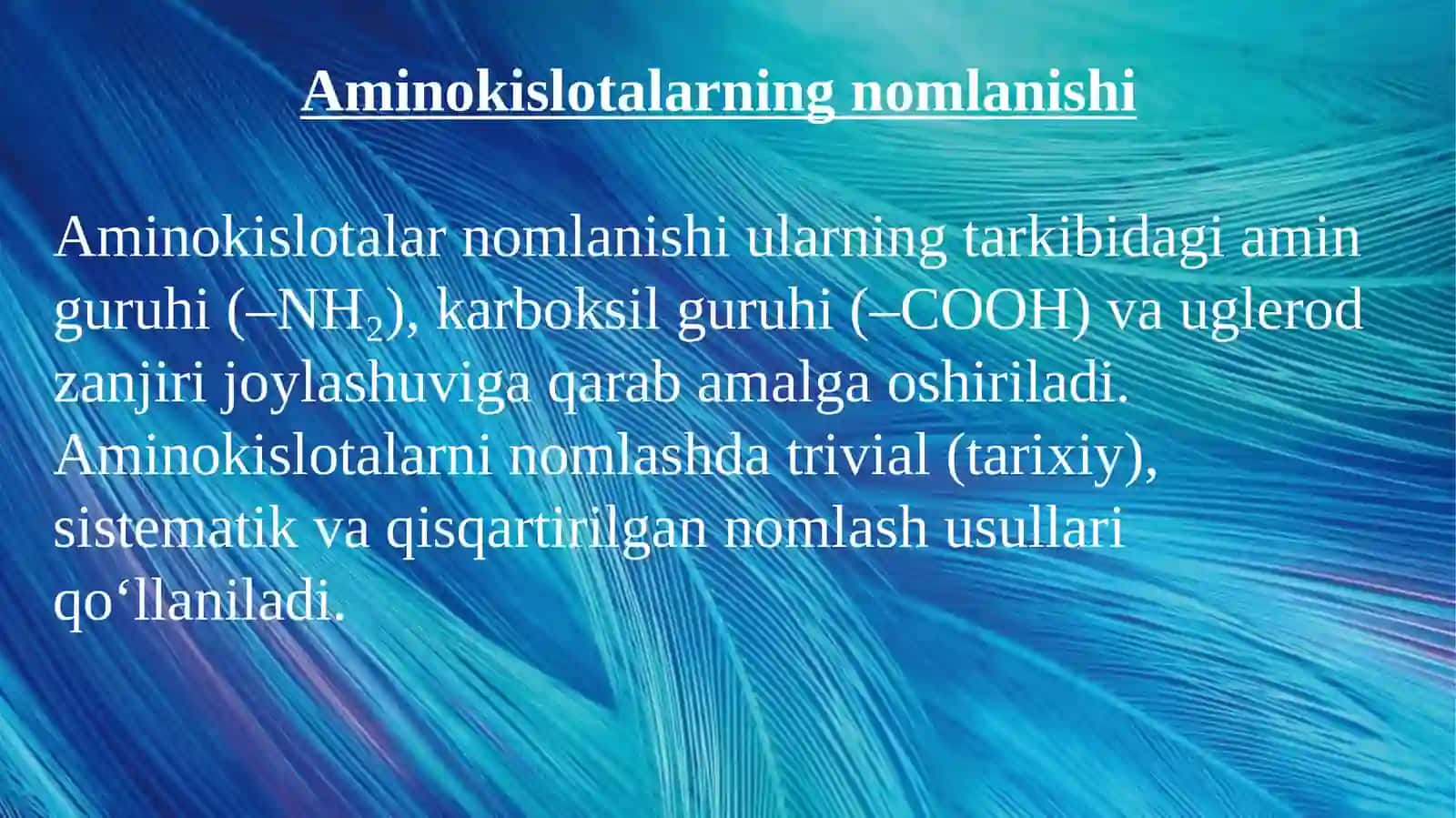 Aminokislotalar 3