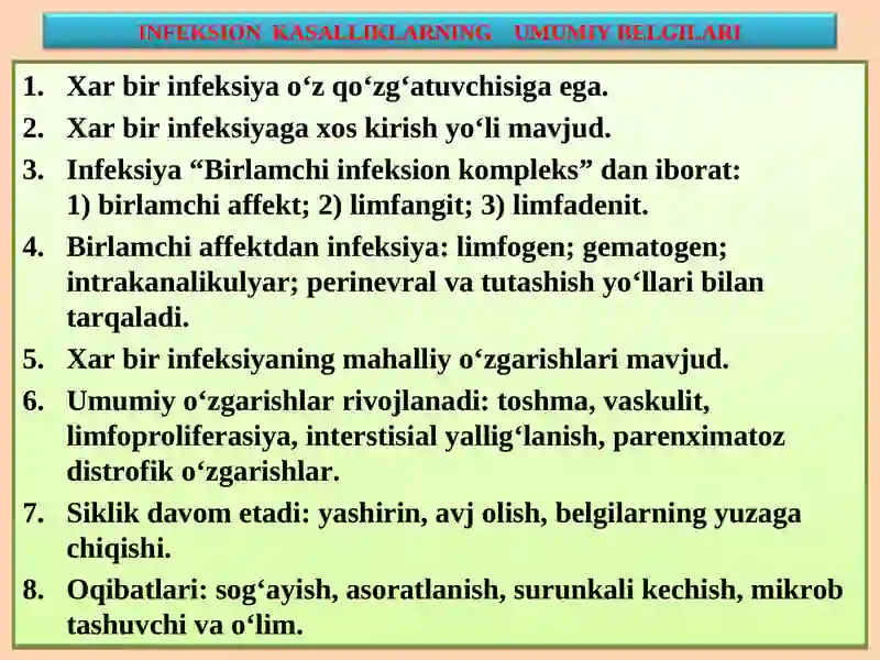 INFEKSION KASALLIKLAR 3