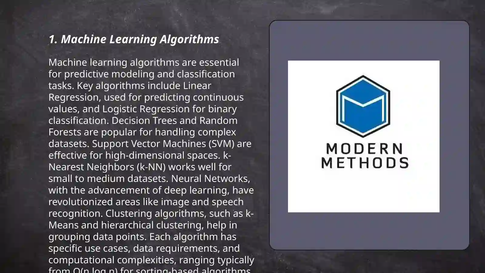 Machine Learning Algorithms 3