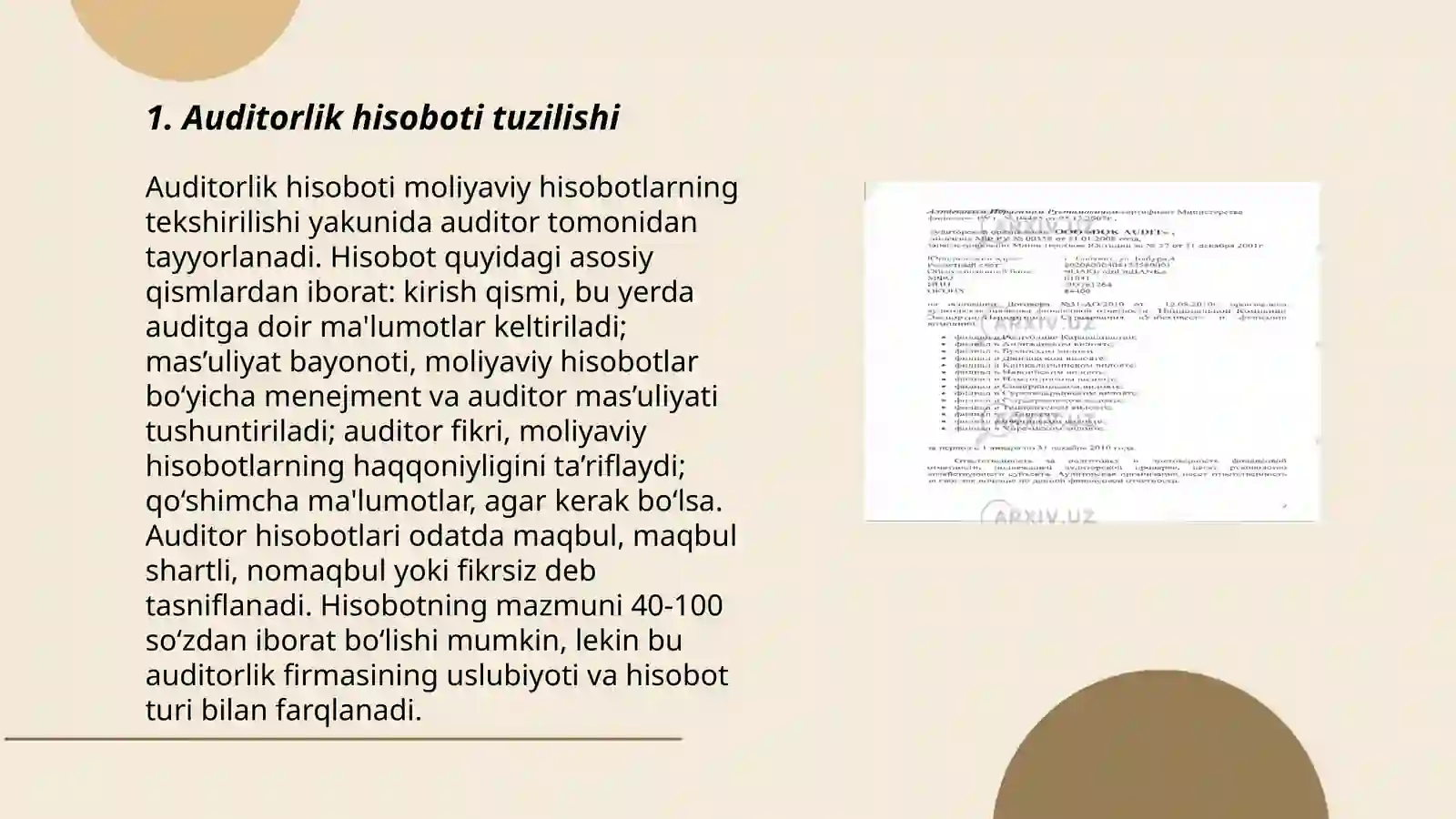 Auditorlik hisoboti 3