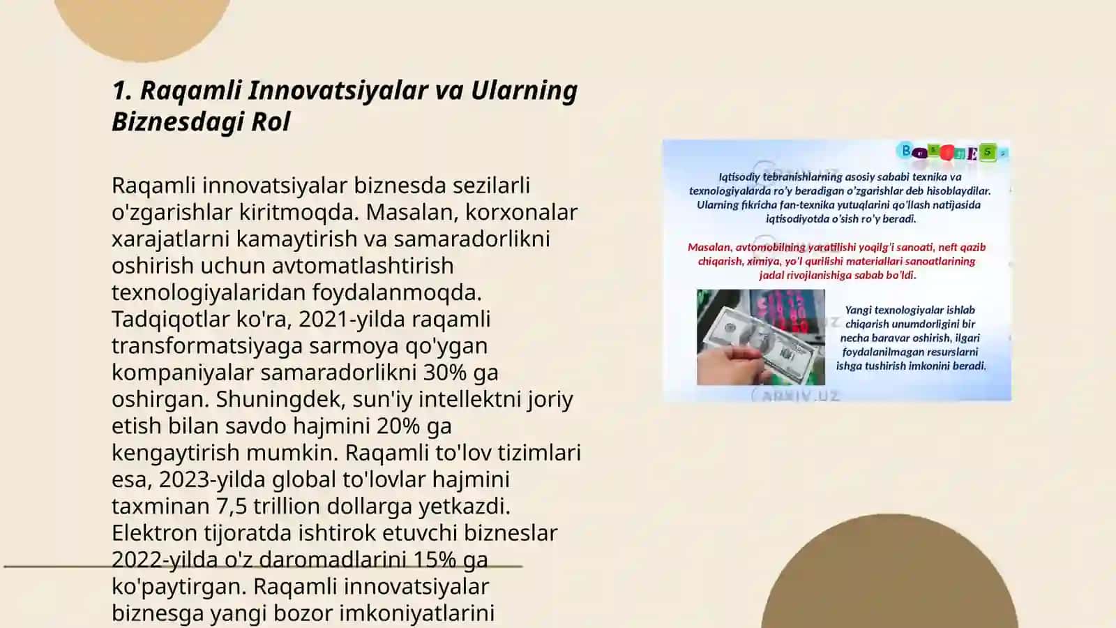 Raqamli Innovatsiyalar va Ularning Biznesdagi Rol 3