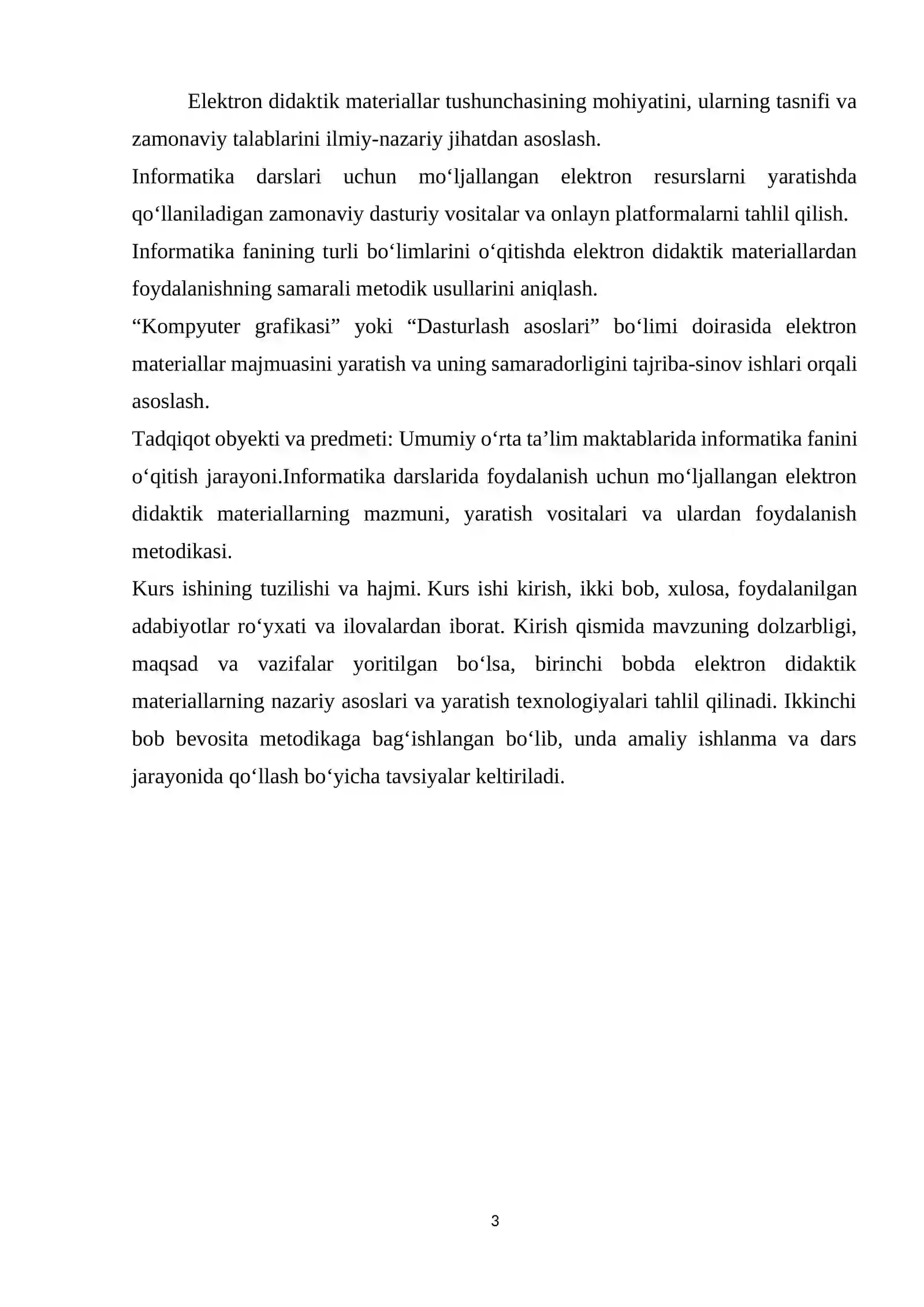 Informatika fanida elektron didaktik materiallar yaratish va ulardan foydalanish metodikasi. 3