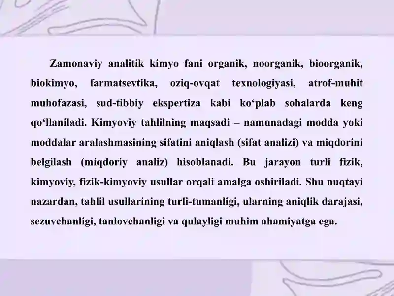 Analitik kimyo kursi 3