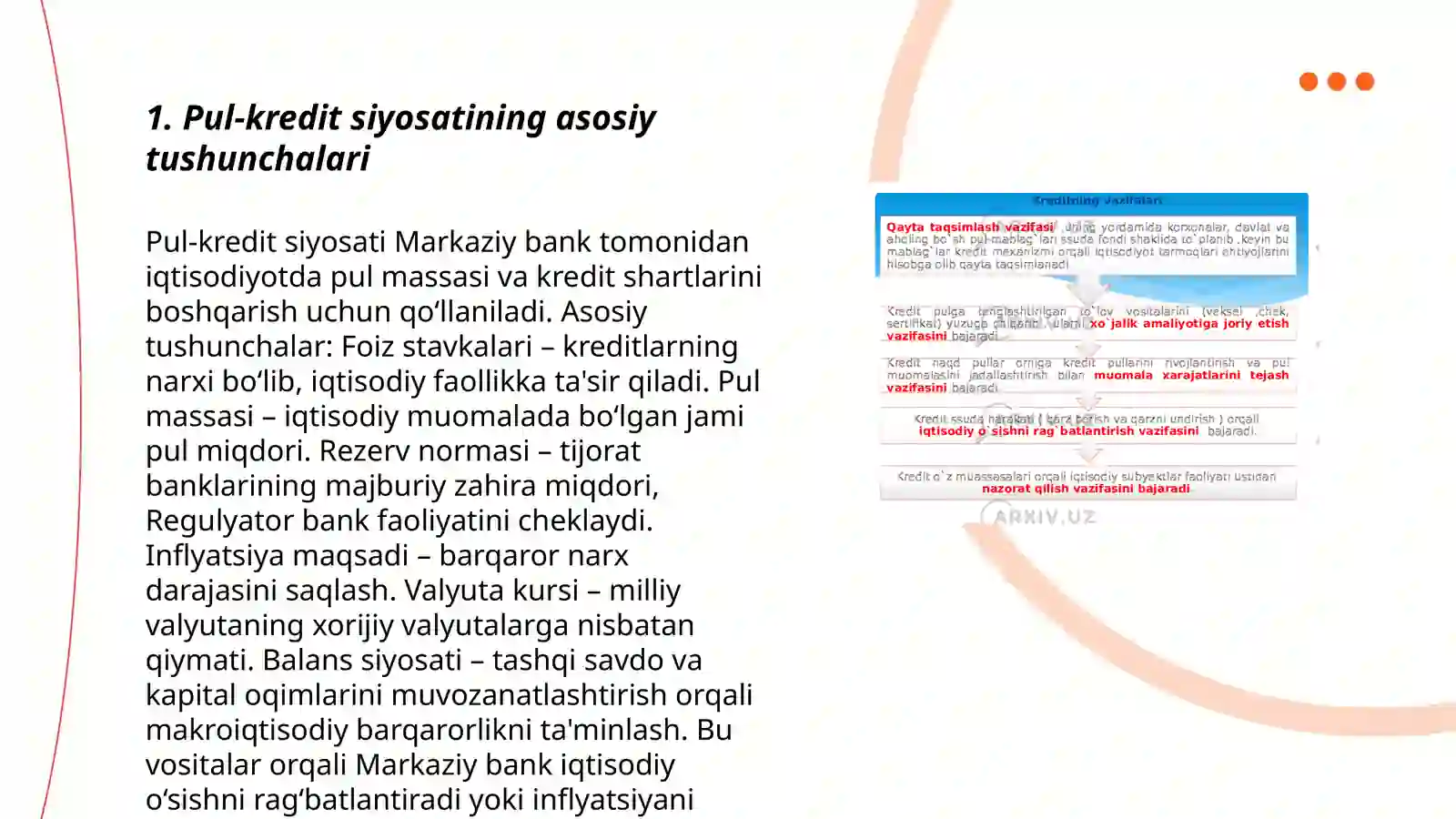 Pul kredit siyosati 3
